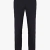 Sandro Pantalon Slim-fit Taille élastique En Laine Flanelle | Bleu -Sandro Geschaft 2274263
