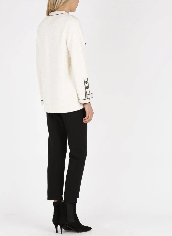 Maje PALMA - Pantalon Droit 7/8 ème Ceinturé | Noir 11 Maje PALMA - Pantalon Droit 7/8 ème Ceinturé | Noir – Bild 9