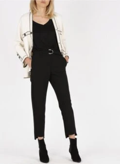 Maje PALMA - Pantalon Droit 7/8 ème Ceinturé | Noir 23 Maje PALMA - Pantalon Droit 7/8 ème Ceinturé | Noir -Sandro Geschaft 2299428