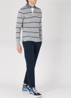 Marc O'Polo Chino Slim-fit En Coton Mélangé | Bleu 32 Marc O'Polo Chino Slim-fit En Coton Mélangé | Bleu -Sandro Geschaft 2385215