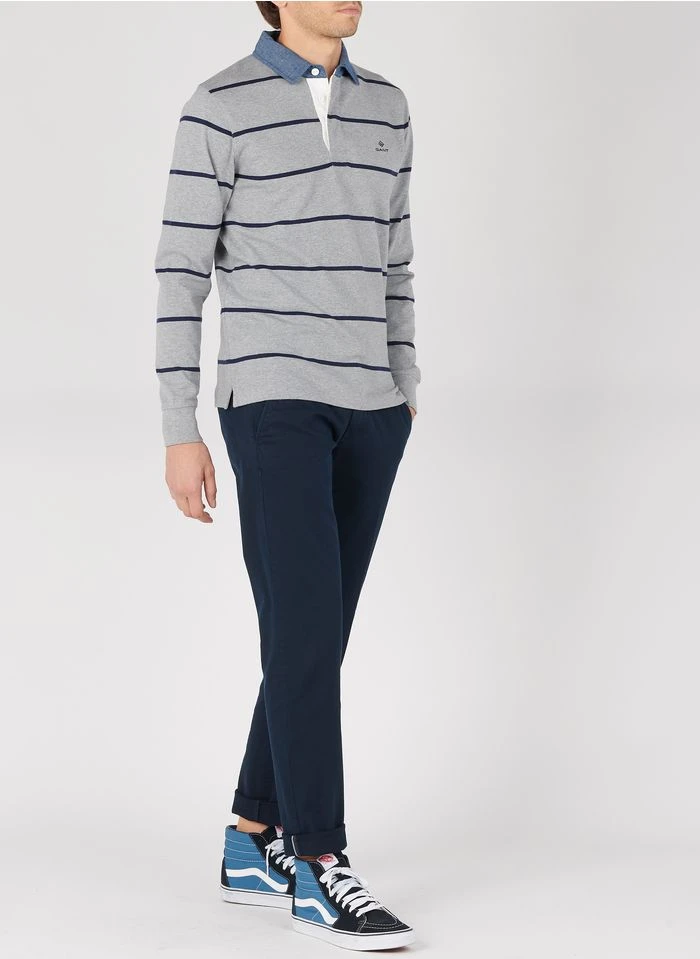 Marc O'Polo Chino Slim-fit En Coton Mélangé | Bleu 17 Marc O'Polo Chino Slim-fit En Coton Mélangé | Bleu – Bild 15