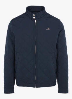 Gant Blouson Col Montant Matelassé | Bleu