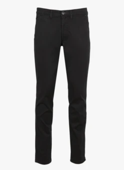 Selected Pantalon Slim En Coton Organique | Noir