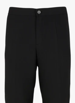 Sandro JERSEY - Pantalon Droit | Noir