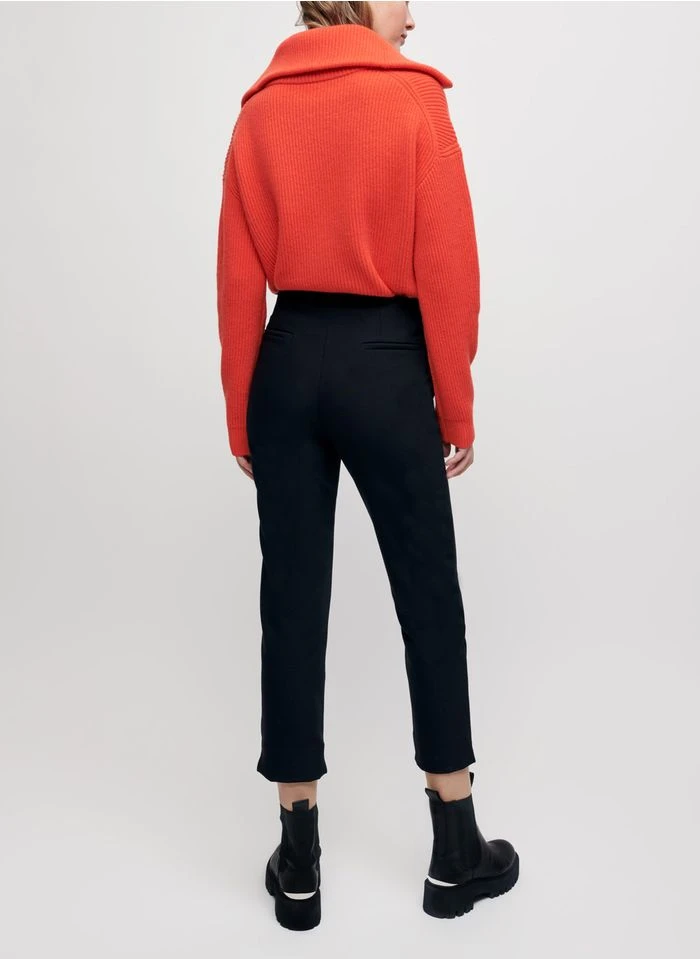 Maje PALMA - Pantalon Droit 7/8 ème Ceinturé | Noir 13 Maje PALMA - Pantalon Droit 7/8 ème Ceinturé | Noir – Bild 11