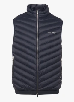 Armani Exchange Doudoune Sans Manches Regular-fit Matelassée | Bleu