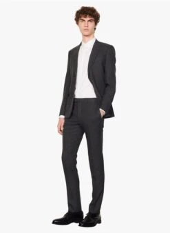 Sandro BERKELEY - Pantalon De Costume En Laine | Gris 8 Sandro BERKELEY - Pantalon De Costume En Laine | Gris -Sandro Geschaft 3483490