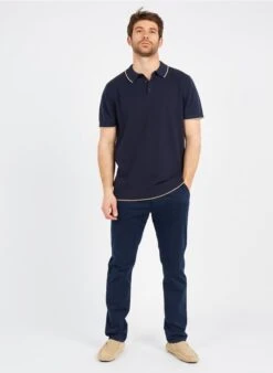 Schott Chino Regular-fit En Coton Stretch | Bleu -Sandro Geschaft 3592391