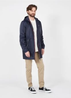 Schott CLYDE - Manteau Imperméable à Capuche | Bleu -Sandro Geschaft 3613107