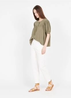 RYLES - Pantalon Droit | Beige -Sandro Geschaft 3639509