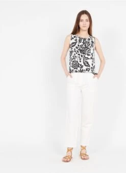 RYLES - Pantalon Droit | Beige -Sandro Geschaft 3639547