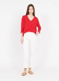 RYLES - Pantalon Droit | Beige -Sandro Geschaft 3639558