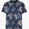 Selected Chemise Légère à Motif Floral | Bleu -Sandro Geschaft 3650973