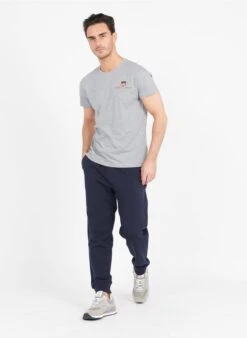 Gant ORIGINAL SWEAT PANTS - Jogging Droit Brodé En Coton Mélangé | Bleu -Sandro Geschaft 3675271
