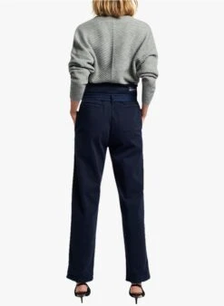 Vanessa Bruno EPAGNY - Pantalon Carotte En Coton | Bleu -Sandro Geschaft 3879970