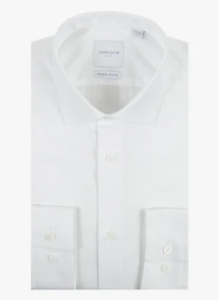 Chemise Col Classique Regular-fit En Coton | Blanc