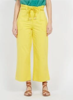 Petite Mendigote COMETE - Pantalon Droit En Coton | Jaune