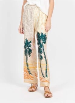 AVERY - Pantalon Fluide à Imprimé | Multicolore