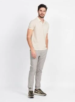 Ikks Pantalon Slim En Coton Imprimé | Beige -Sandro Geschaft 3952321