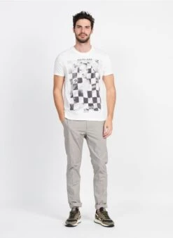 Ikks Pantalon Slim En Coton Imprimé | Beige -Sandro Geschaft 3952331