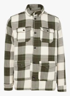 Les Deux Surchemise à Carreaux En Sergé De Coton | Vert
