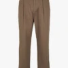 Minimum PLEAT 2.0 - Pantalon Droit Regular-fit En Coton Mélangé | Marron -Sandro Geschaft 3963964