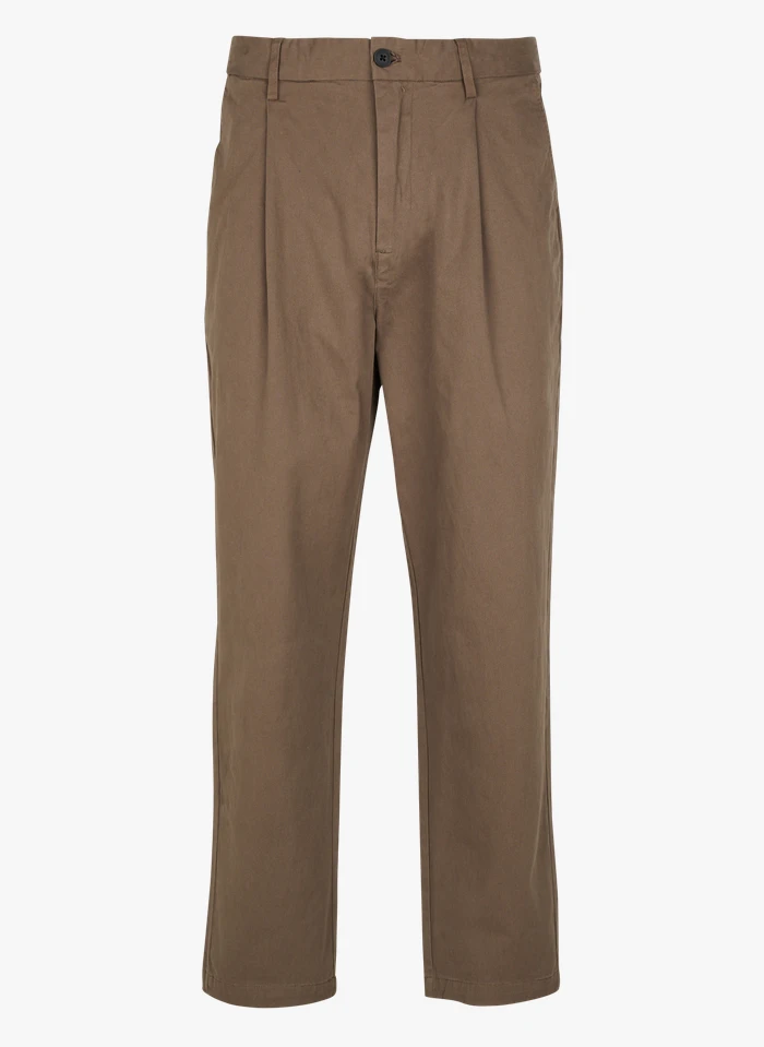 Minimum PLEAT 2.0 - Pantalon Droit Regular-fit En Coton Mélangé | Marron 3 Minimum PLEAT 2.0 - Pantalon Droit Regular-fit En Coton Mélangé | Marron