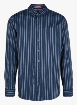 Scotch And Soda Chemise Col Américain Regular-fit Rayée En Coton Bio | Multicolore
