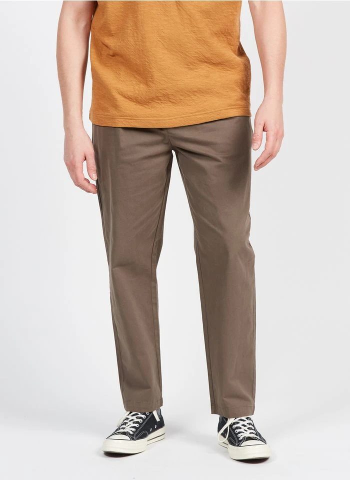 Minimum PLEAT 2.0 - Pantalon Droit Regular-fit En Coton Mélangé | Marron 4 Minimum PLEAT 2.0 - Pantalon Droit Regular-fit En Coton Mélangé | Marron – Bild 2