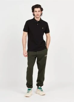 Les Deux Jogging Logo Brodé En Coton | Noir -Sandro Geschaft 3974543