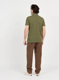 Les Deux Pantalon Imprimé Pied-de-poule En Laine Mélangée | Marron -Sandro Geschaft 3974589