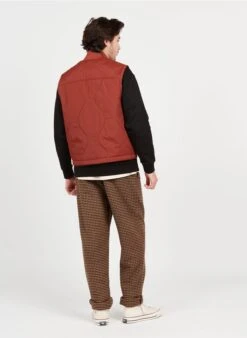 Les Deux Pantalon Imprimé Pied-de-poule En Laine Mélangée | Marron -Sandro Geschaft 3974602