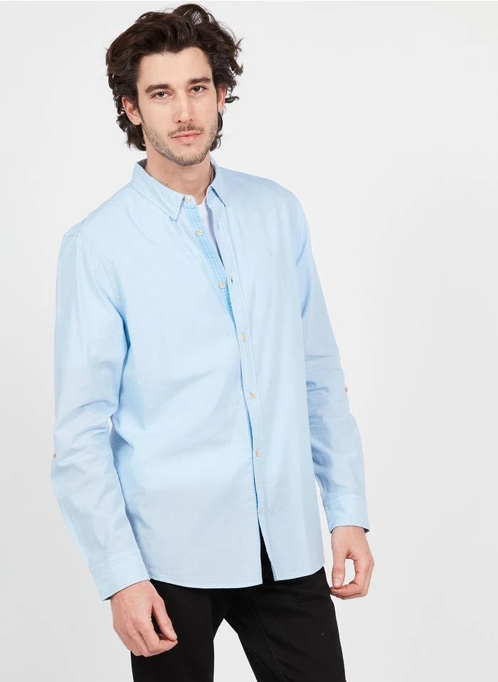 Scotch And Soda Chemise Col Classique Regular-fit En Coton Bio | Bleu 4 Scotch And Soda Chemise Col Classique Regular-fit En Coton Bio | Bleu – Bild 2