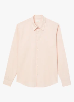 Sandro SEAMLESS HEMP - Chemise Regular-fit En Coton Mélangé | Rose