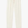 Sandro NEW ALPHA COTTON - Pantalon Chino Avec Cordon En Coton Mélangé | Blanc