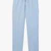 Sandro NEW ALPHA COTTON - Pantalon Chino Avec Cordon En Coton Mélangé | Bleu -Sandro Geschaft 3990641