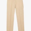 Sandro FORMAL LINEN - Pantalon Droit En Lin | Beige