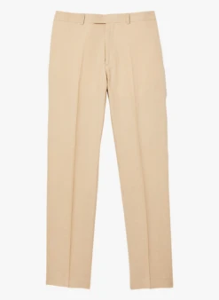 Sandro FORMAL LINEN - Pantalon Droit En Lin | Beige