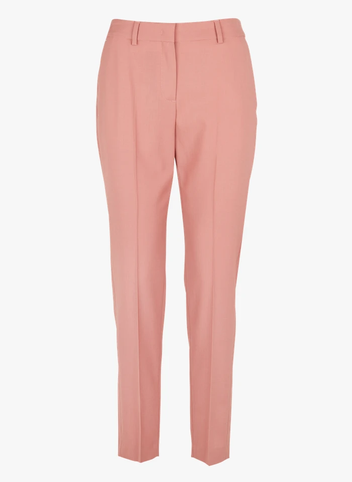 PAUL SMITH Pantalon à Pinces 7/8ème En Laine | Rose 5 PAUL SMITH Pantalon à Pinces 7/8ème En Laine | Rose – Bild 3