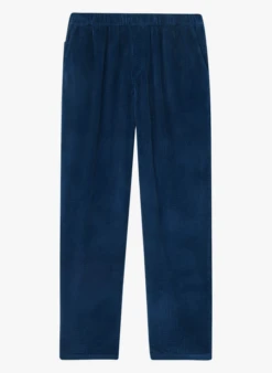 American Vintage PADOW - Pantalon Côtelé En Coton | Bleu