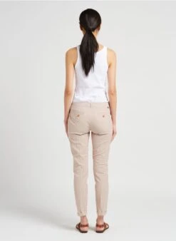 Reiko SANDY - Pantalon Droit à Rayures En Coton Mélangé | Orange -Sandro Geschaft 4008177