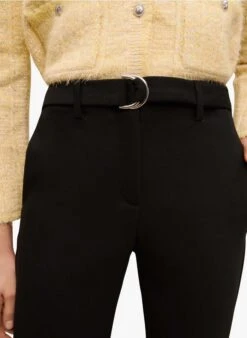 Maje PALMA - Pantalon Droit 7/8 ème Ceinturé | Noir 20 Maje PALMA - Pantalon Droit 7/8 ème Ceinturé | Noir -Sandro Geschaft 4011181