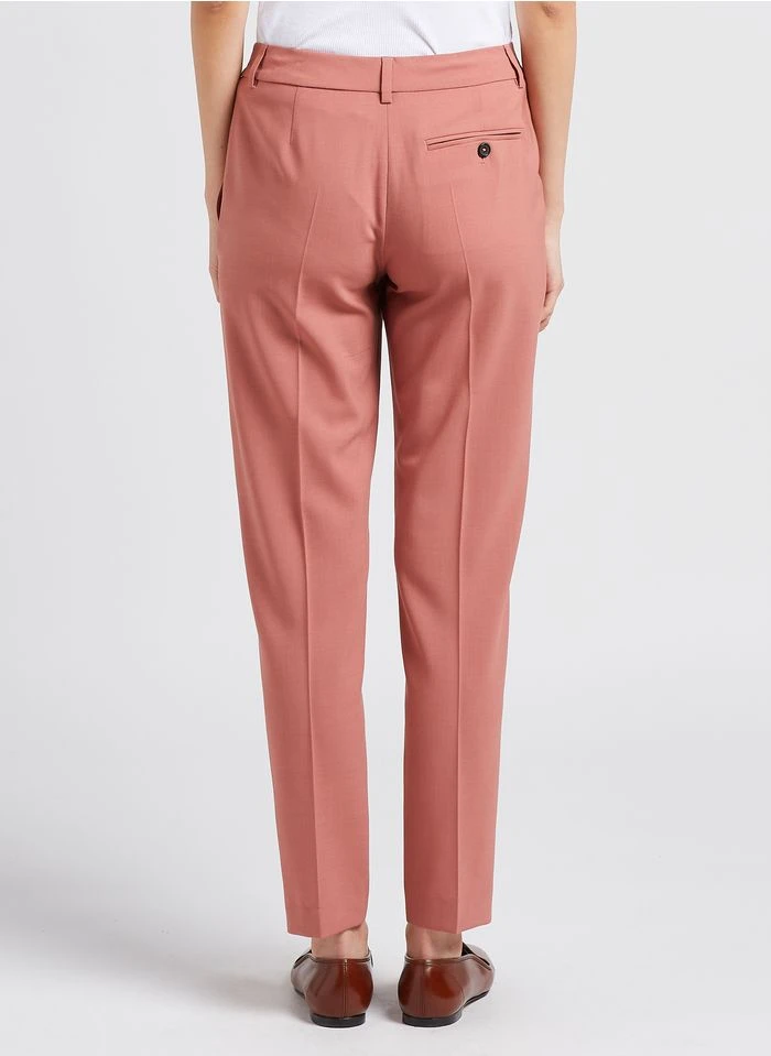 PAUL SMITH Pantalon à Pinces 7/8ème En Laine | Rose 4 PAUL SMITH Pantalon à Pinces 7/8ème En Laine | Rose – Bild 2