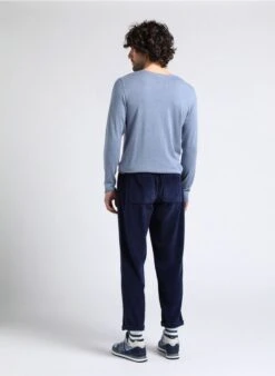 American Vintage PADOW - Pantalon Côtelé En Coton | Bleu 26 American Vintage PADOW - Pantalon Côtelé En Coton | Bleu -Sandro Geschaft 4016728