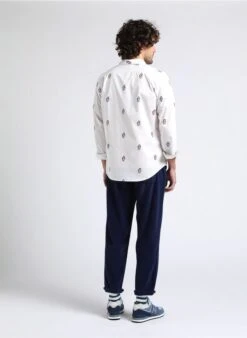 American Vintage PADOW - Pantalon Côtelé En Coton | Bleu 28 American Vintage PADOW - Pantalon Côtelé En Coton | Bleu -Sandro Geschaft 4016731