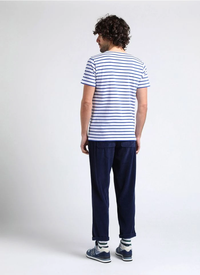 American Vintage PADOW - Pantalon Côtelé En Coton | Bleu 15 American Vintage PADOW - Pantalon Côtelé En Coton | Bleu – Bild 13