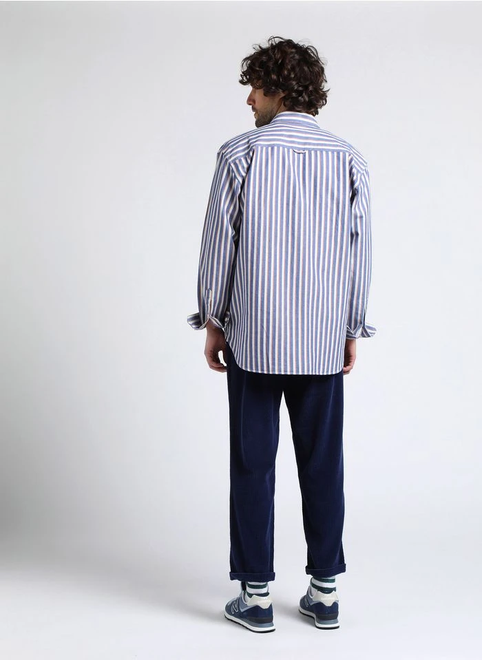 American Vintage PADOW - Pantalon Côtelé En Coton | Bleu 21 American Vintage PADOW - Pantalon Côtelé En Coton | Bleu – Bild 19