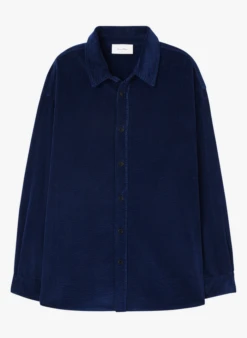 American Vintage PADOW - Surchemise à Col Classique En Coton | Bleu