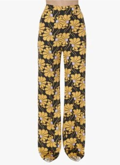 Tara Jarmon POEMA - Pantalon Large Imprimé | Noir