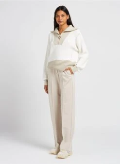 Max Mara Leisure GHIRBA - Pantalon Droit Fluide | Beige -Sandro Geschaft 4034884